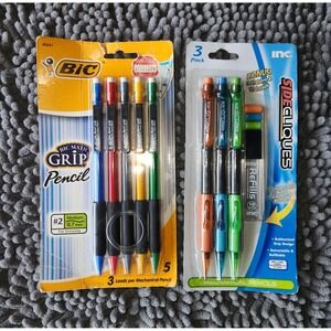 BIC 0.7 mm HB (#2) Mechanical Pencil - Blk Lead/Assorted Barrel+BONUS 3 PACK~New